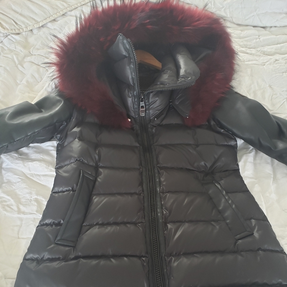 Nicole Benisti Winter Parka with Red Fur